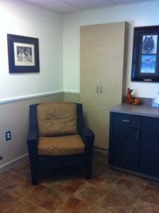 Chair in the consultation room